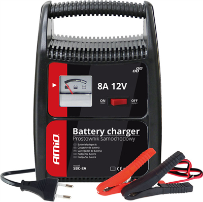 Nabíjačka auto/moto batérií 8A, 12V AMiO SBC-8A