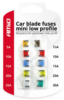 Amio 02216 Nožové poistky nízkoprofilové 10 ks