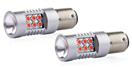Amio 02579 LED žiarovky CANBUS 3030 24SMD 1157 BAY15D PR21/5W Red 12V/24V