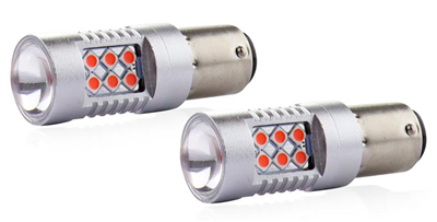LED žiarovky CANBUS 3030 24SMD 1157 BAY15D PR21/5W Red 12V/24V