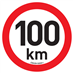 SAMOLEPKA OMEZENÍ RYCHLOSTI 100 km/h, průměr 20 cm