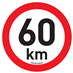 SAMOLEPKA OMEZENÍ RYCHLOSTI 60 km/h, průměr 20 cm