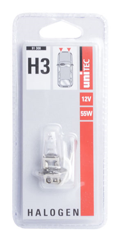 ŽÁROVKA 12 V, H3, 55 W, HALOGEN
