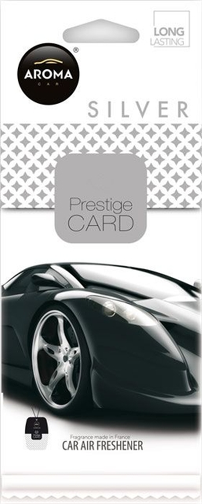 Osviežovač vzduchu AROMA CAR PRESTIGE CARD SILVER