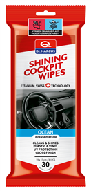 Dr. MARCUS DM235 SHINING COCKPIT WIPES 30 ks OCEAN - čistící ubrousky na plasty