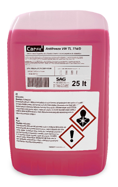 Antifreeze ČERVENÝ D/G12 - 25L