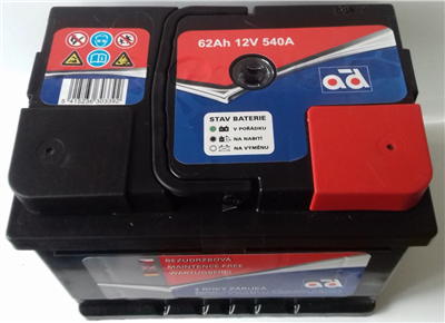 Baterie AD 62Ah 540A