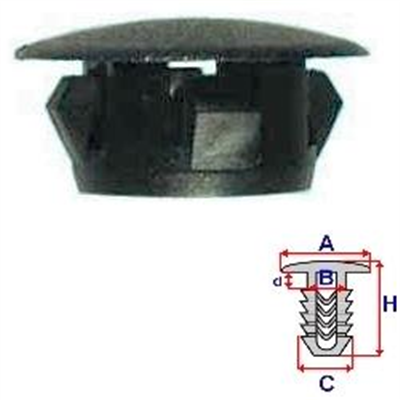 Záslepka mechanismu zamykání dveří