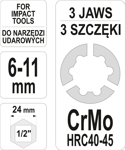 Vŕtacie kladivo skľučovadlo 1/2