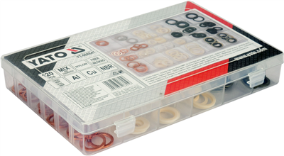 Podložky (Alu, Cu, Nylon, NBR, FIBER) sada 120ks
