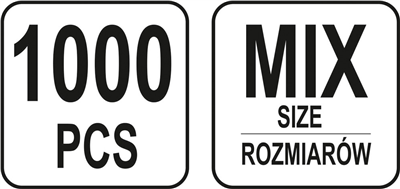 Súprava závlačiek 1000 ks