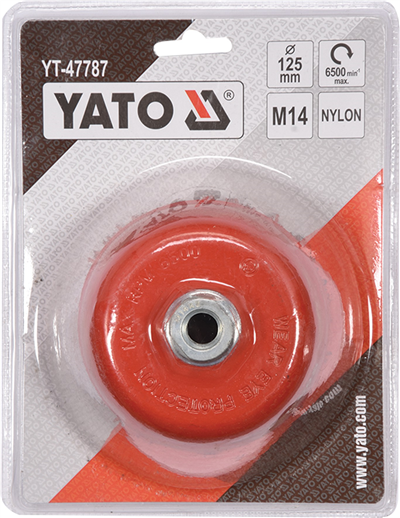 Nylonová kefa 125 mm M14