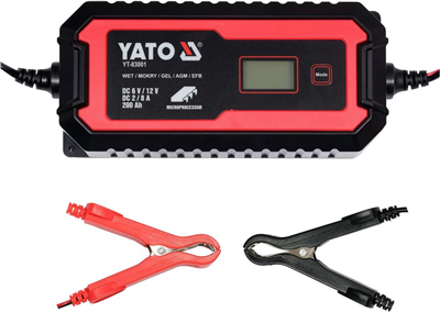 Nabíjačka batérií s LCD displejom 6V/2A, 12V/8A