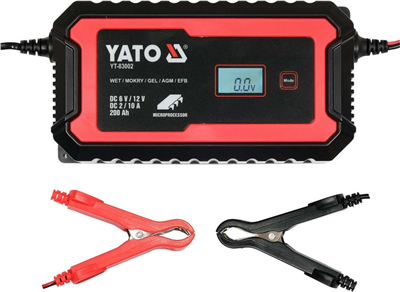 Nabíjačka batérií s LCD displejom 6V/2A, 12V/10A