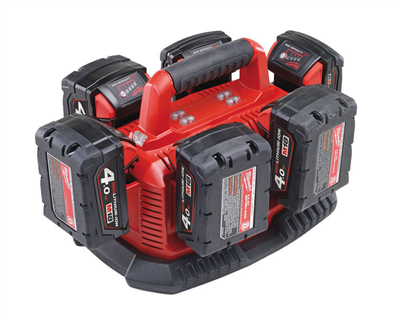 Sekvenčná nabíjačka Li-Ion akumulátorov 14V a 18V, 6 portov M18 MULTIBAY M1418 C6
