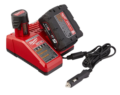 Nabíjačka Li-Ion akumulátorov 12V, 14V a 18V, 2 porty, pre auto M12-18 AC
