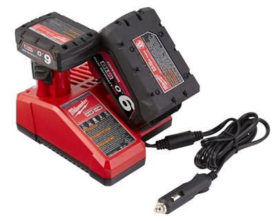 Nabíjačka Li-Ion akumulátorov 12V, 14V a 18V, 2 porty, pre auto M12-18 AC