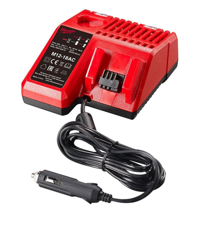 Nabíjačka Li-Ion akumulátorov 12V, 14V a 18V, 2 porty, pre auto M12-18 AC