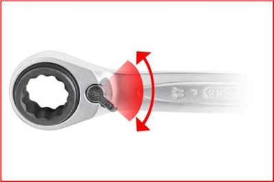 KS TOOLS 503.4565 Obojstranný račňový očkový kľúč
