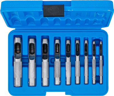 Tyčové výsečníky - děrovače, průměr 3-12 mm, sada 9 ks - BGS 565