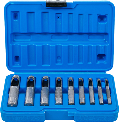 Tyčové výsečníky - děrovače, průměr 3-12 mm, sada 9 ks - BGS 565