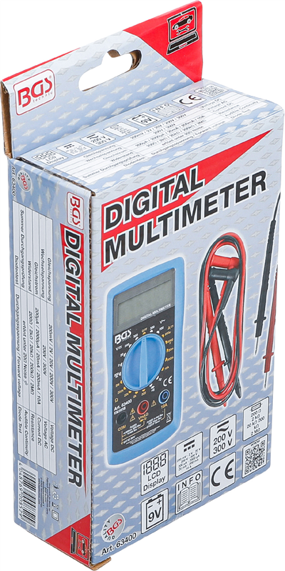 Digitálny multimeter EM393 10 A/250 V - BGS 63400