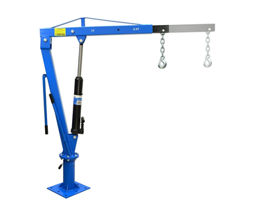 Dielenský hydraulický žeriav 1 t, otočný skladací