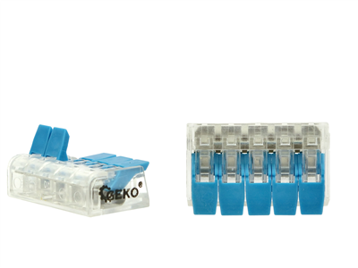 Svorky s páčkou na vodiče 0.14-4mm2, sada 60ks GEKO