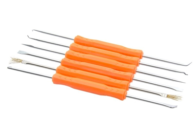Pomůcky pro pájení - hroty, háčky, škrabky, sada 6 ks - JM-Z01