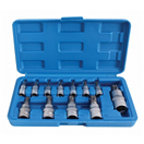 Satra S-H125TP Nástrčné kľúče TORX-TS s otvorom 1/4, 3/8 a 1/2, TS8-TS60, sada 12 kusov