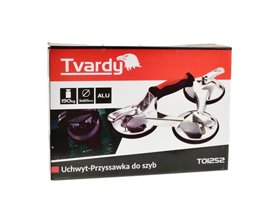 Přísavka na sklo a obklady, hliníková 3x125mm TVARDY