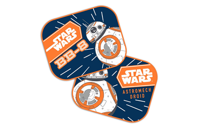 Bočné clony 44x35cm STAR WARS BB8 2ks