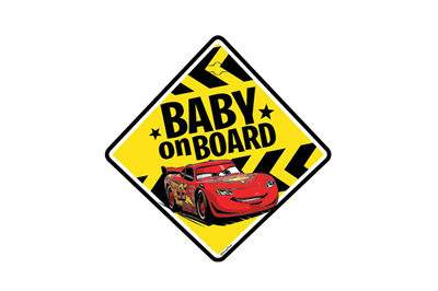 Tabuľka do auta - Dieťa v aute - BABY ON BOARD CARS