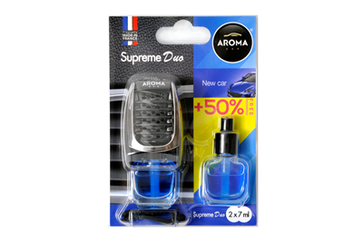 Osviežovač vzduchu AROMA CAR SUPREME DUO NEW CAR