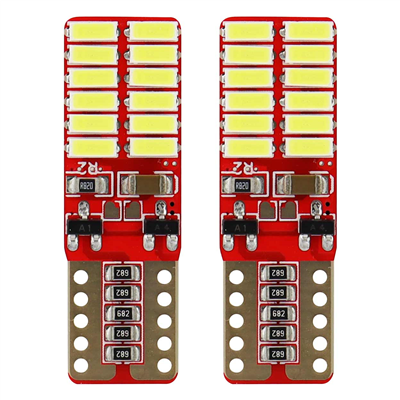 LED žiarovky CANBUS 24SMD 4014 T10e (W5W) White 12V/24V