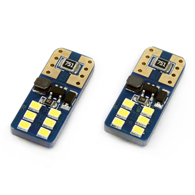 LED žiarovky CANBUS 12SMD UltraBright 2016 T10e (W5W) White 12V/24V