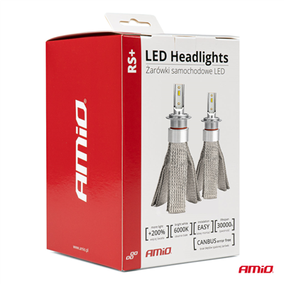LED žiarovky pre hlavné svietenie H8/H9/H11 50W RS+ Slim séria