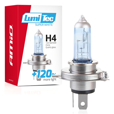 Halogénová žiarovka H4 12V 60/55W LumiTec SuperWhite +120%