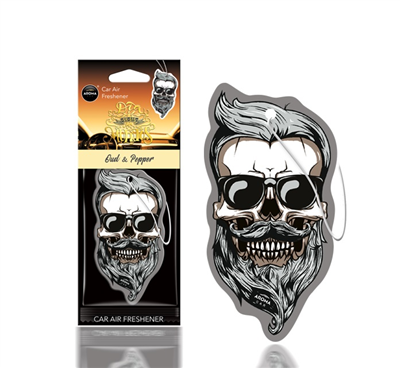 Osviežovač vzduchu AROMA CAR DIA DE LOS MUERTOS Oud&Pepper Skull
