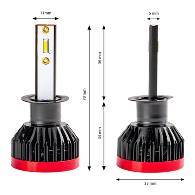 LED žiarovky hlavného svietenia H1 BF séria AMiO
