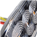 Výstražné osvetlenie oranžové 3x3W LED R65 R10 12/24V IP67