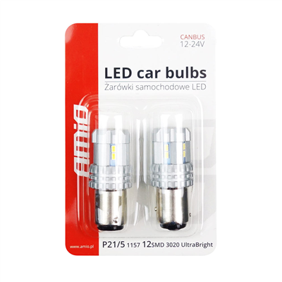 LED žiarovky CANBUS 3020 22SMD UltraBright 1157 BAY15D P21/5W White 12V/24V