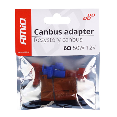 Rezistor pre LED žiarovky CANBUS 6Ohm 50W 2 ks AMiO-02452