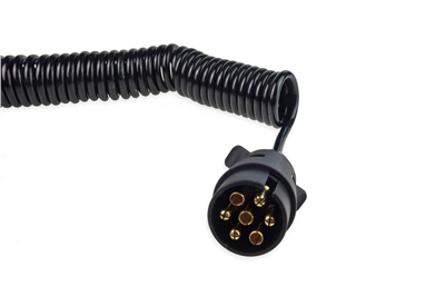 Špirálový kábel 7 pin 12V 6 m