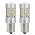 LED žiarovky CANBUS 3030 24SMD 1156 BAU15S PY21W Oranžová 12