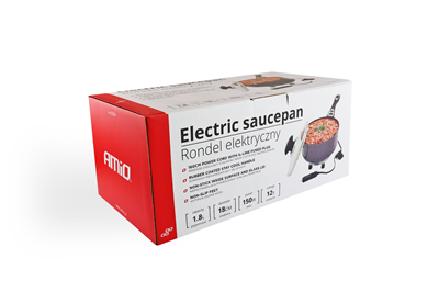 Elektrický hrniec s pokrievkou do auta 18cm x 8cm 150W 12V AMiO-02534
