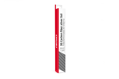 Karbónová fólia strieborná 3D 30cm x 150cm AMiO-02600