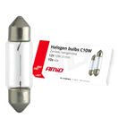 Amio 02555 Halogénové žiarovky C10W Festoon 31mm 12V 10ks