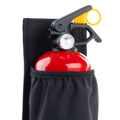 Držiak hasiaceho prístroja na suchý zips čierny AMiO-02867