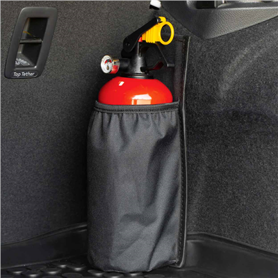 Držiak hasiaceho prístroja na suchý zips čierny AMiO-02867